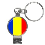 Romanian Flag Nail Clippers Key Chain