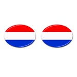 Netherlands Flag Holland Cufflinks (Oval)