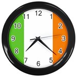 Irish Flag Wall Clock (Black)