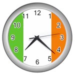 Irish Flag Wall Clock (Silver)