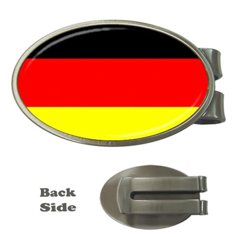 Germany German Flag Money Clip (Oval) from UrbanLoad.com Front