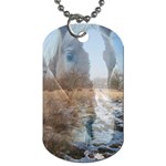 Horse Art: Winter Friends Dog Tag (One Side)