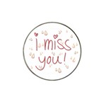 I Miss You Hat Clip Ball Marker (4 pack)
