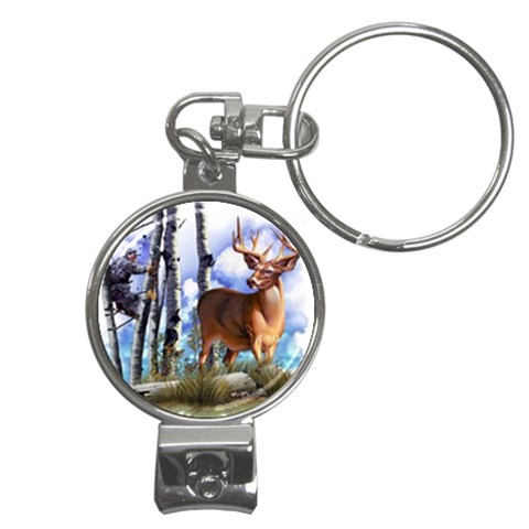 Deer Hunter Nail Clippers Key Chain from UrbanLoad.com Front