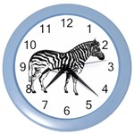 Zebra Color Wall Clock