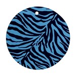Zebra 3 Round Ornament (Two Sides)