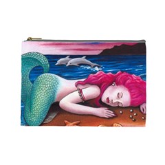 Mermaid 12 Cosmetic Bag (Large) from UrbanLoad.com Front