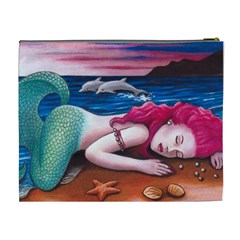 Mermaid 12 Cosmetic Bag (XL) from UrbanLoad.com Back
