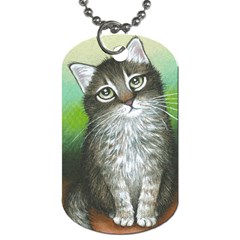 Cat 408 Dog Tag (Two Sides) from UrbanLoad.com Front