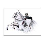 templar on rearing horse Sticker A4 (100 pack)