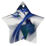 Blue Space 2 Star Ornament (Two Sides)