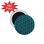 0059 Comic Head Bothered Smiley Pattern 1.75  Magnets (100 pack) 