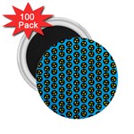 0059 Comic Head Bothered Smiley Pattern 2.25  Magnets (100 pack) 