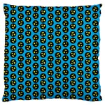 0059 Comic Head Bothered Smiley Pattern Large Flano Cushion Case (One Side)