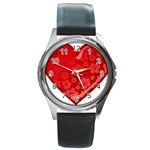 heart003_red Round Metal Watch