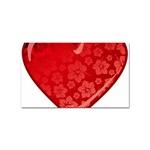 heart003_red Sticker (Rectangular)