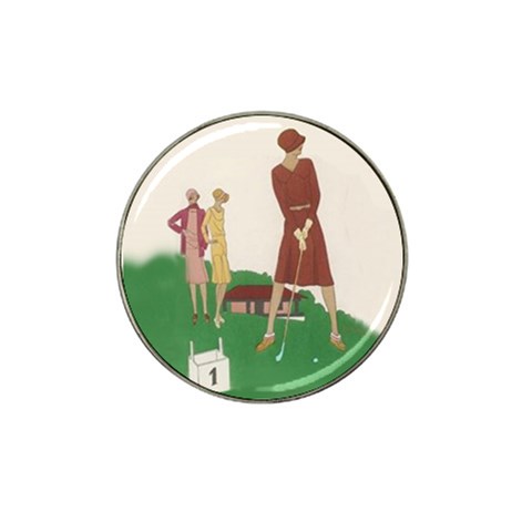 Mod Golfing Ladies #6 HatClip Ball Marker from UrbanLoad.com Front