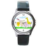Jungle Cubs Round Metal Watch