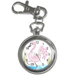 Pink Flamingo Key Chain Watch