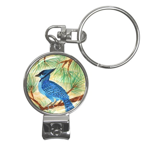 Blue Jay Nail Clippers Key Chain from UrbanLoad.com Front