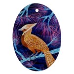 Blue Jay inverted Ornament (Oval)