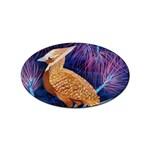 Blue Jay inverted Sticker Oval (10 pack)