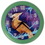 Blue Jay inverted Color Wall Clock