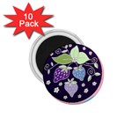 Strawberries on Lilac 1.75  Magnet (10 pack) 
