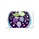 Strawberries on Lilac Magnet (Name Card)