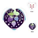 Strawberries on Lilac Playing Cards (Heart)