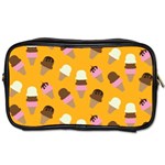 Ice cream on an orange background pattern                                                             Toiletries Bag (Two Sides)