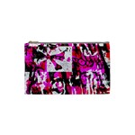 Pink Checker Graffiti  Cosmetic Bag (Small)