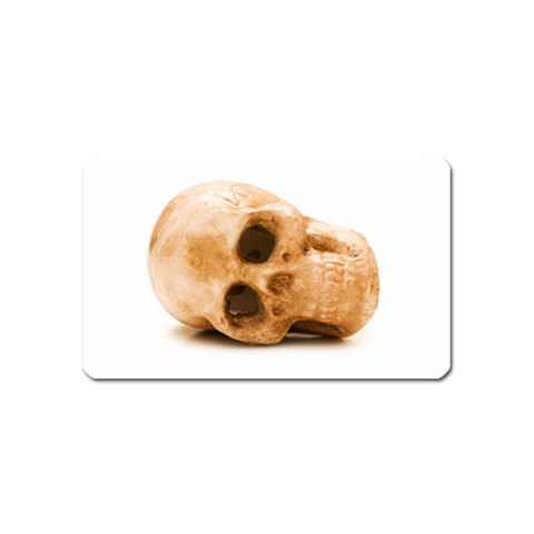 White Skull Magnet (Name Card) from UrbanLoad.com Front