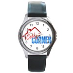 CobbysCorner Logo 10x10 Round Metal Watch