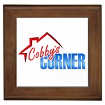 CobbysCorner Logo 10x10 Framed Tile