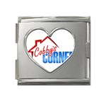 CobbysCorner Logo 10x10 Mega Link Heart Italian Charm (18mm)