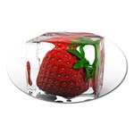 Strawberry Ice cube Magnet (Oval)