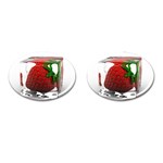 Strawberry Ice cube Cufflinks (Oval)