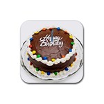 Birthday Cake Rubber Coaster (Square)