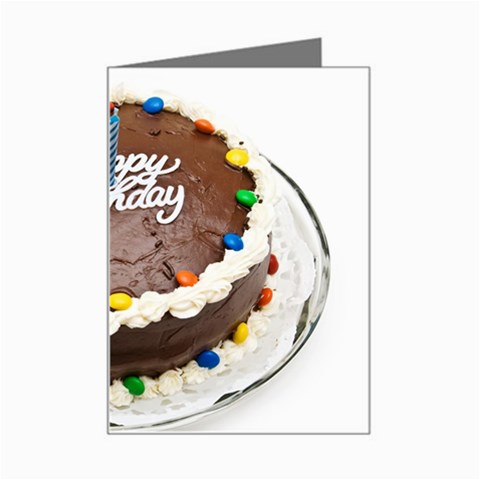 Birthday Cake Mini Greeting Card from UrbanLoad.com Left