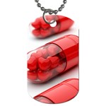 Heart Capsule Dog Tag (One Side)