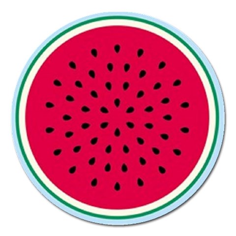 watermelon Magnet 5  (Round) from UrbanLoad.com Front