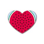 watermelon Heart Coaster (4 pack)