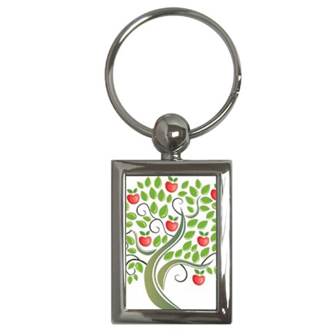 tree Key Chain (Rectangle) from UrbanLoad.com Front