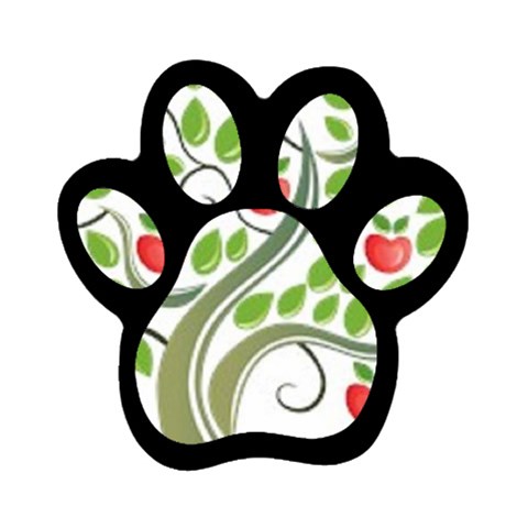 tree Magnet (Paw Print) from UrbanLoad.com Front