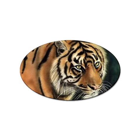 tiger Sticker Oval (100 pack) from UrbanLoad.com Front