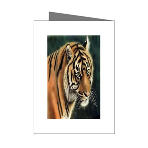 tiger Mini Greeting Cards (Pkg of 8) from UrbanLoad.com Left
