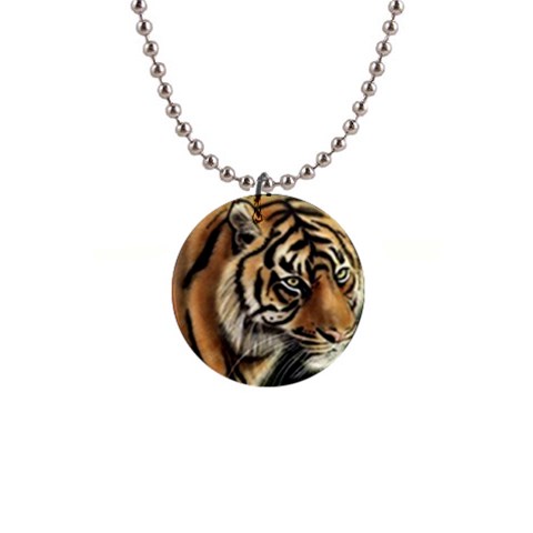 tiger 1  Button Necklace from UrbanLoad.com Front