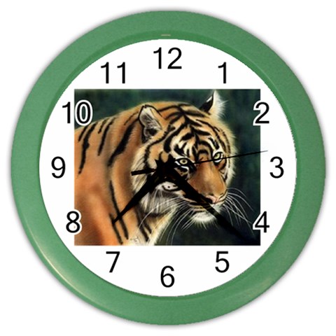 tiger Color Wall Clock from UrbanLoad.com Front