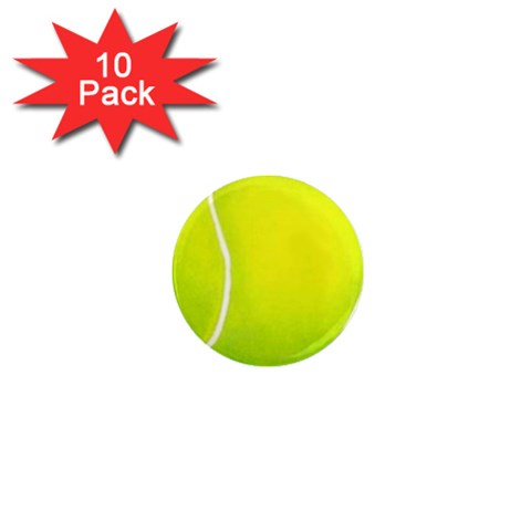tennis 1  Mini Magnet (10 pack)  from UrbanLoad.com Front